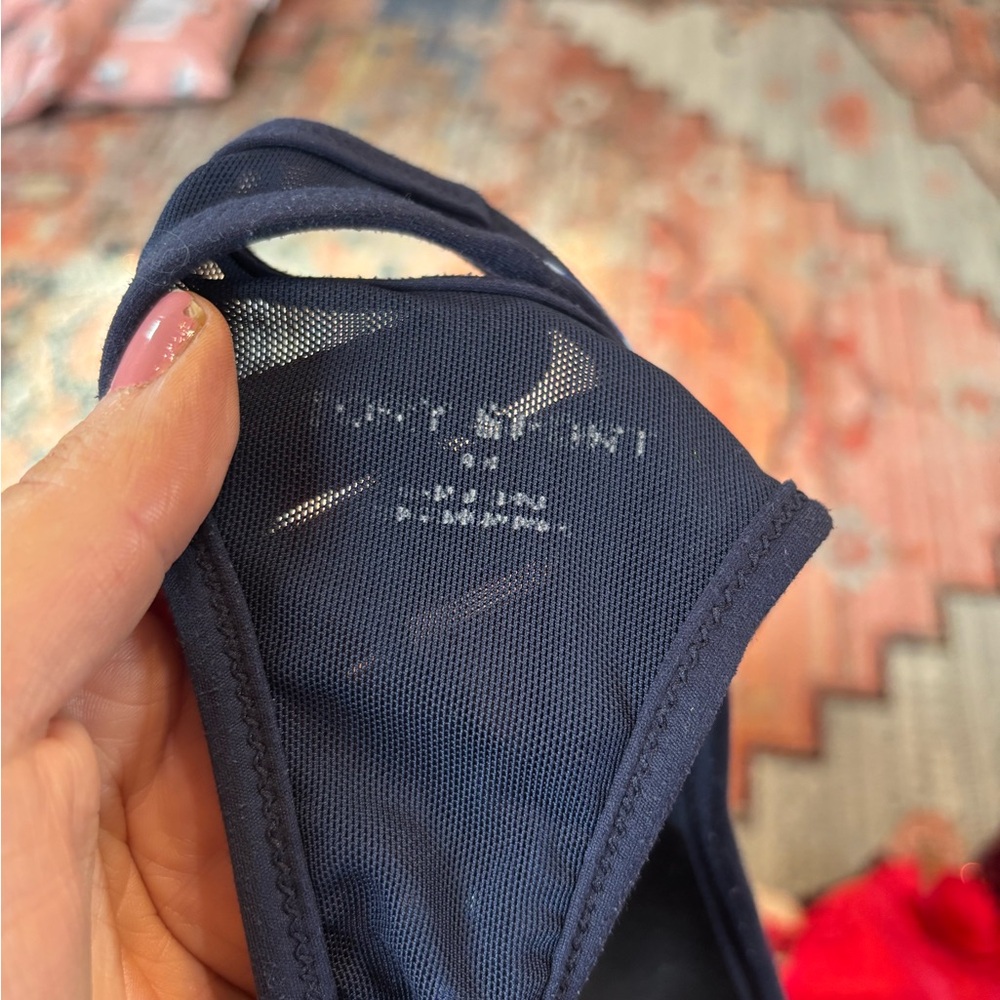 TORY BURCH SPORT Mesh Paneled Stretch Jersey Sports Bra - Women’s Size XS - Picture 4 of 5